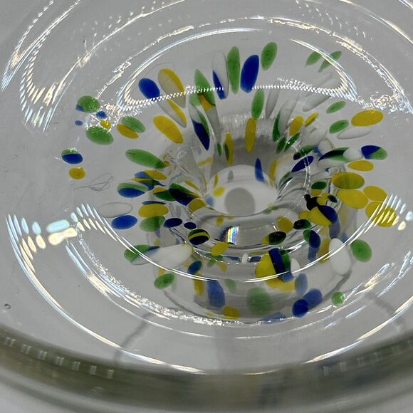 Unique Vtg Margarita Set Hand blown With Swirl 6 Lrg Glasses, 1 Lrg Pitcher - Picture 5 of 16